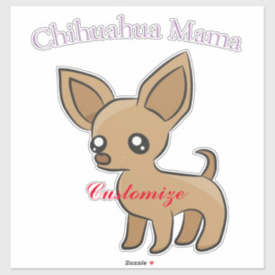 Pegatina Cute Chihuahua Mama Art Thunder_Cove
