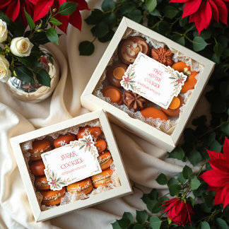 Pegatina Cute Christmas Frame For Cookies Exchange Party