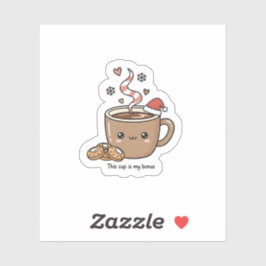 Pegatina Cute Christmas Hot Cocoa Sticker 