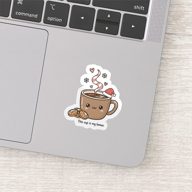 Pegatina Cute Christmas Hot Cocoa Sticker  (Detalle)