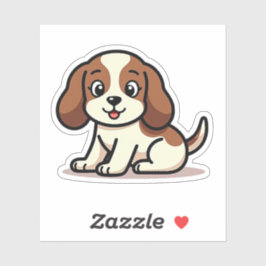 Pegatina Cute Cocker Spaniel Puppy Sticker – Ojos Grandes
