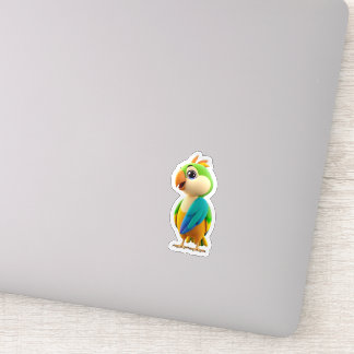 Pegatina Cute Colorful Parrot Sticker