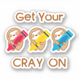 Pegatina Cute Consigue Tu Grito En La Espuma.