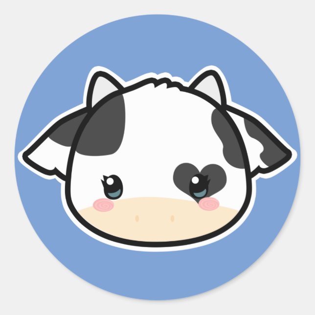 Pegatina Cute Cow (Anverso)