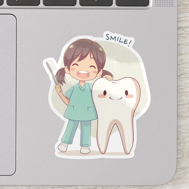 Pegatina Cute Dental Tooth Smile (Subido por el creador)