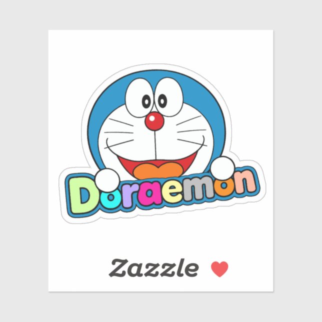 Pegatina Cute Doraemon Fanart (Hoja)