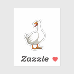 Pegatina Cute Duck Design Men Waterfowl Mascota Pato Lover