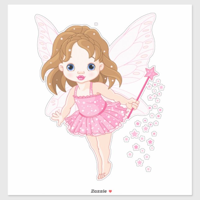 Pegatina Cute Fairy (Hoja)