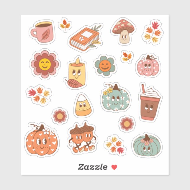Pegatina Cute Fall Stickers (Hoja)