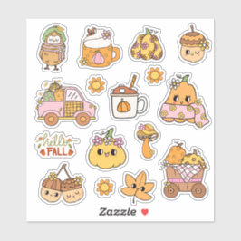Pegatina Cute Fall Stickers