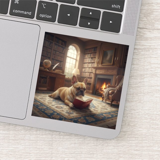 Pegatina Cute French Bulldog (Detalle)