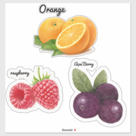 Pegatina Cute Fruit Stickers Fun Designs School