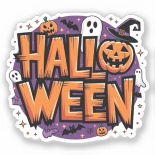 Pegatina Cute funny halloween
