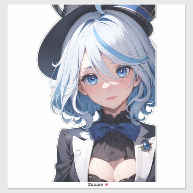 Pegatina Cute Furina - Genshin Impact Fanart (Hoja)