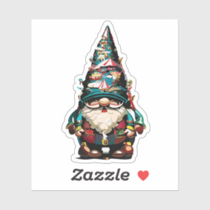 Pegatina Cute Garden Gnome