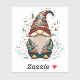 Pegatina Cute Garden Gnome