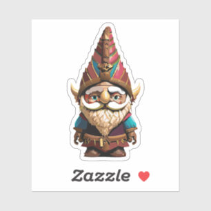 Pegatina Cute Garden Gnome