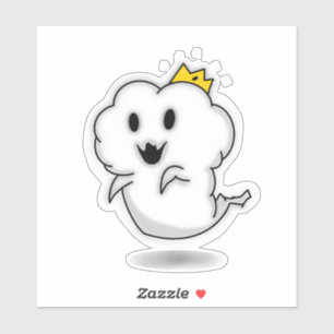 Pegatina Cute Ghost King