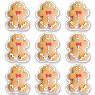 Pegatina Cute Gingerbread Cookies 4Lauren