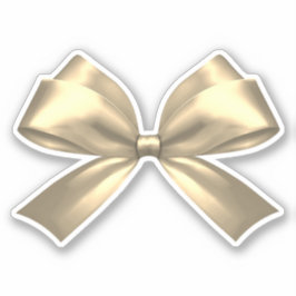 Pegatina Cute Girly Gold Coquette Aesthetic Bow