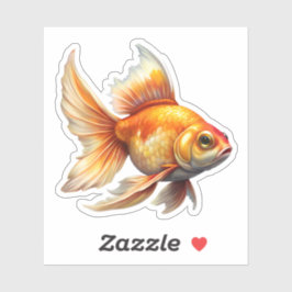 Pegatina Cute Goldfish