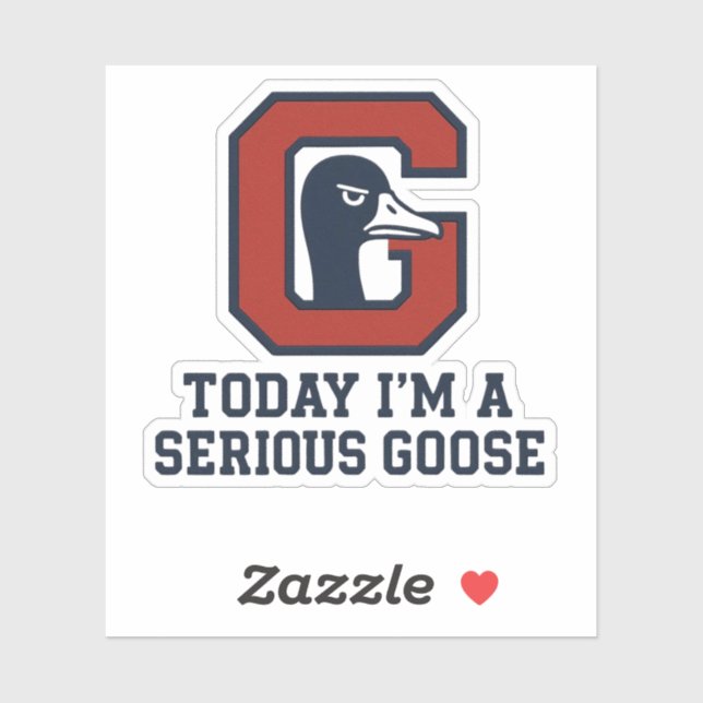 Pegatina Cute Goose Decal for Laptop Water Bottle (Hoja)