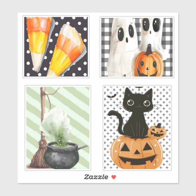 Pegatina Cute Halloween (Hoja)