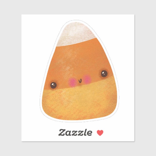 Pegatina Cute Halloween Decoración Candy Corn (Hoja)