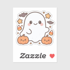 Pegatina Cute Halloween Ghost Clipart,Fun and Cute Spooky 