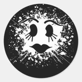 Pegatina Cute Halloween Ghost Face