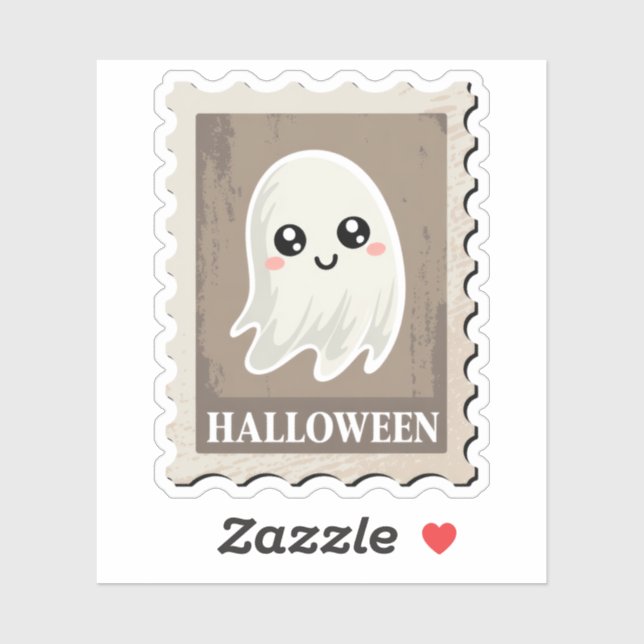 Pegatina Cute "Halloween" Ghost Sello Postal (Hoja)