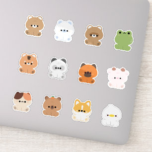 Pegatina Cute Happy Animals