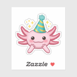 Pegatina Cute Happy Axolotl