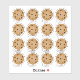 Pegatina Cute Happy Chocolate Cookie