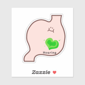 Pegatina Cute healing organ art