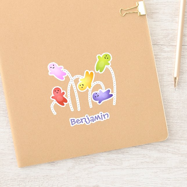 Pegatina Cute jelly bebés dulces personalizado (Cuaderno)