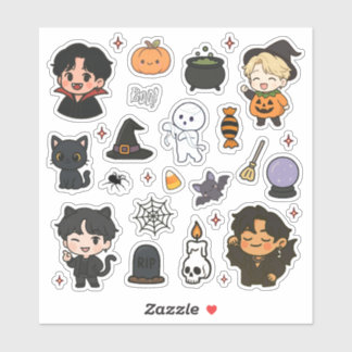 Pegatina Cute K-Pop Halloween Sticker Sheet 