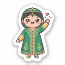 Cute Kawaii Caftán Marroquí Vestido Tradicional Ve