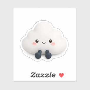 Pegatina Cute Kawaii Cloud Vinyl Sticker