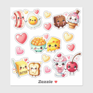 Pegatina Cute Kawaii Foodie