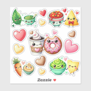 Pegatina Cute Kawaii Foodie