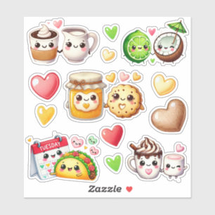 Pegatina Cute Kawaii Foodie