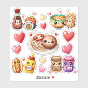 Pegatina Cute Kawaii Foodie