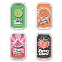 Cute Kawaii Fun Fruity Juice Drink Mini Combo Set