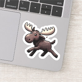 Pegatina Cute Kawaii Moose