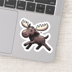 Pegatina Cute Kawaii Moose