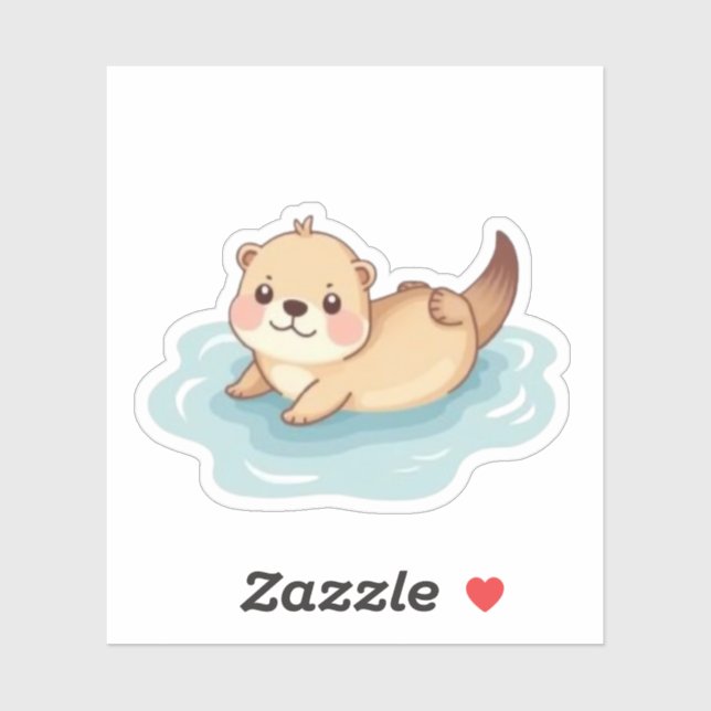 Pegatina Cute Kawaii Otte (Hoja)