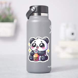 Pegatina Cute Kawaii Panda Bebe Boba Bubble Tea Kawaii