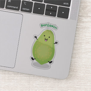 Pegatina Cute kawaii papaya paw personalizado ilustracion