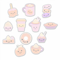 Cute Kawaii Patrón de tubería de calabaza otoñal e